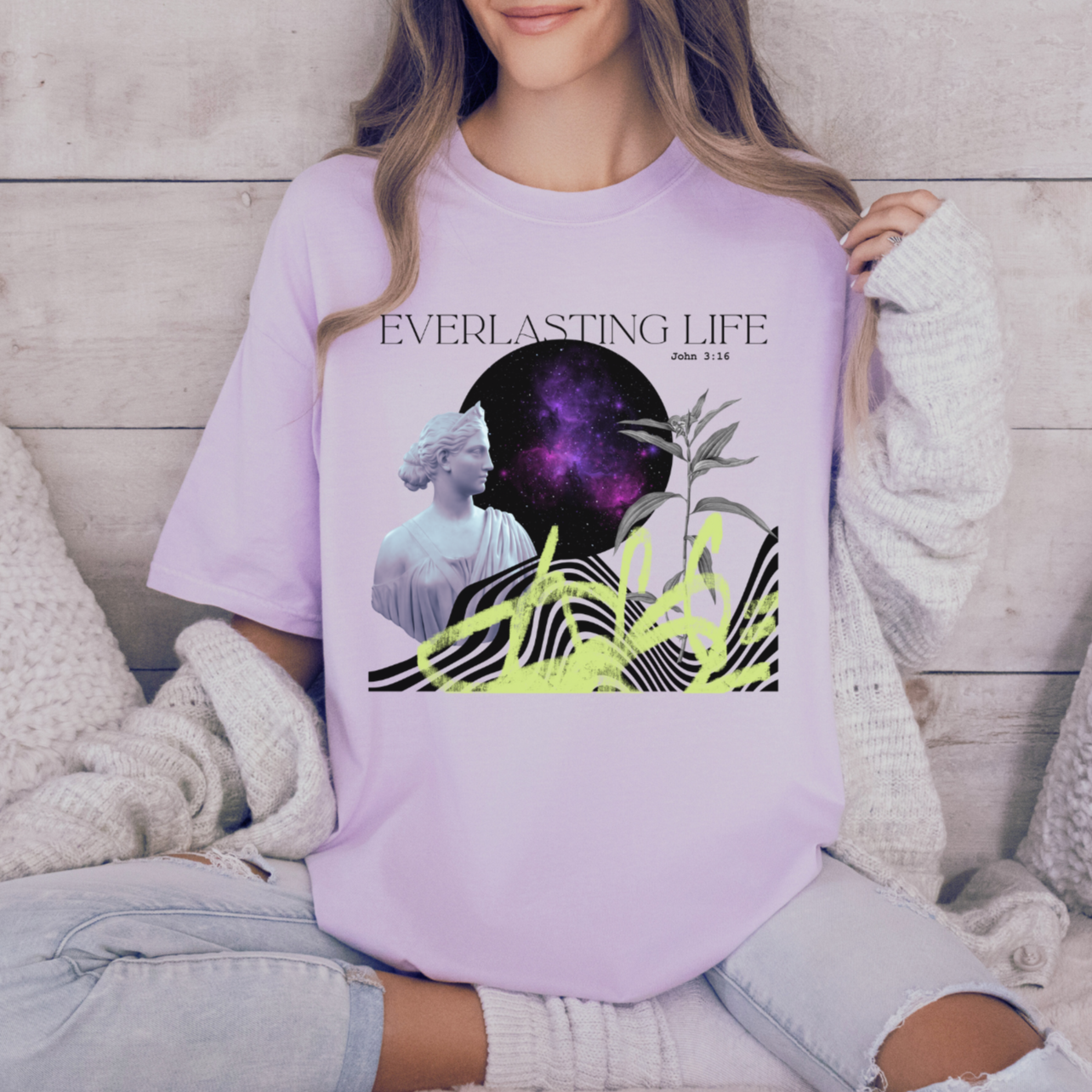 Everlasting Life Comfort Colors Christian T-Shirt